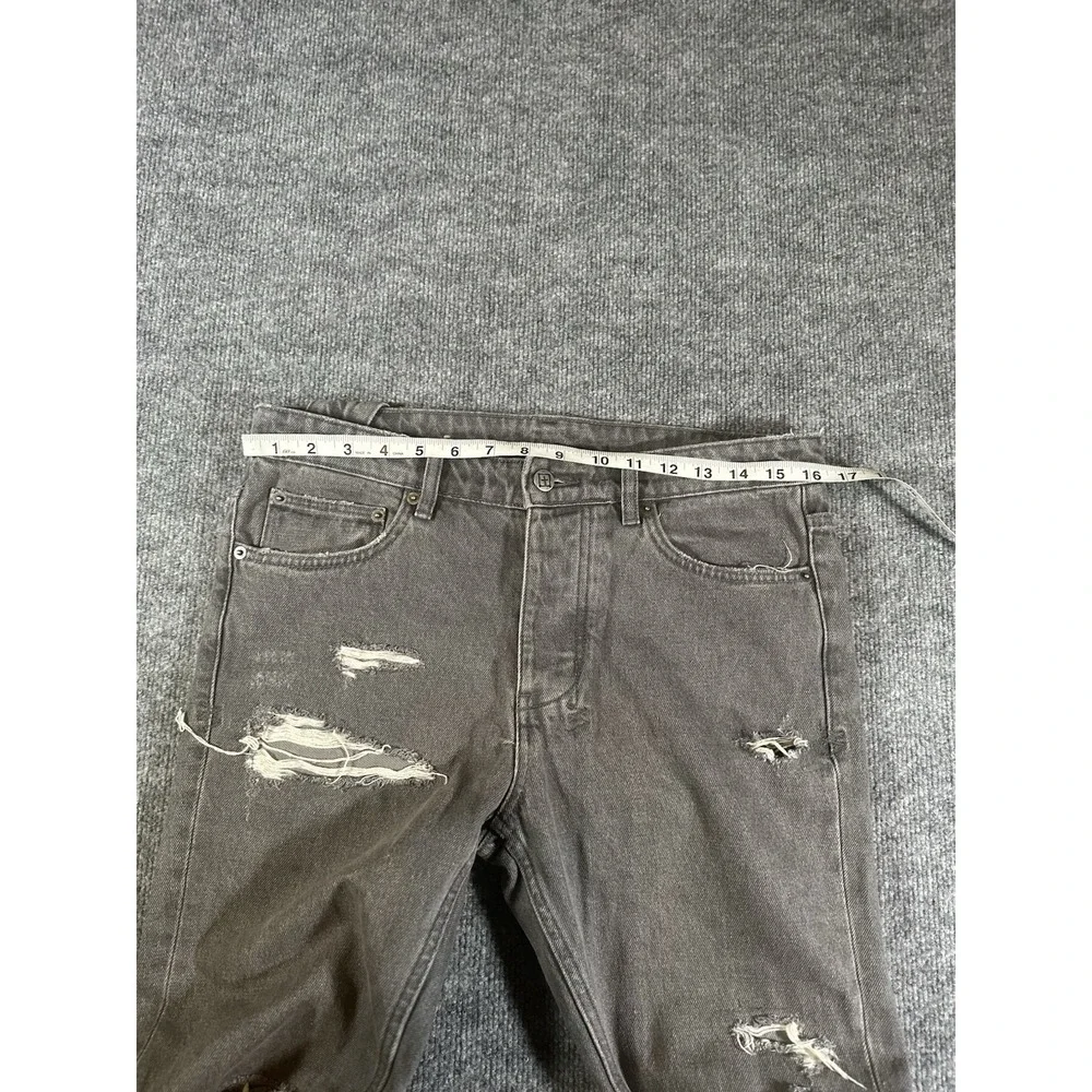 Ksubi Men's 33x31 Grey Jeans Distressed Chitch Fire Starter Designer EUC